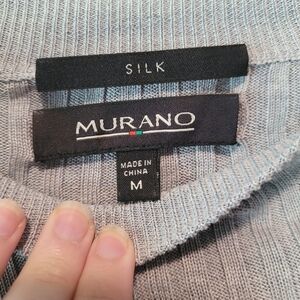 Murano Grey Silk Sweater